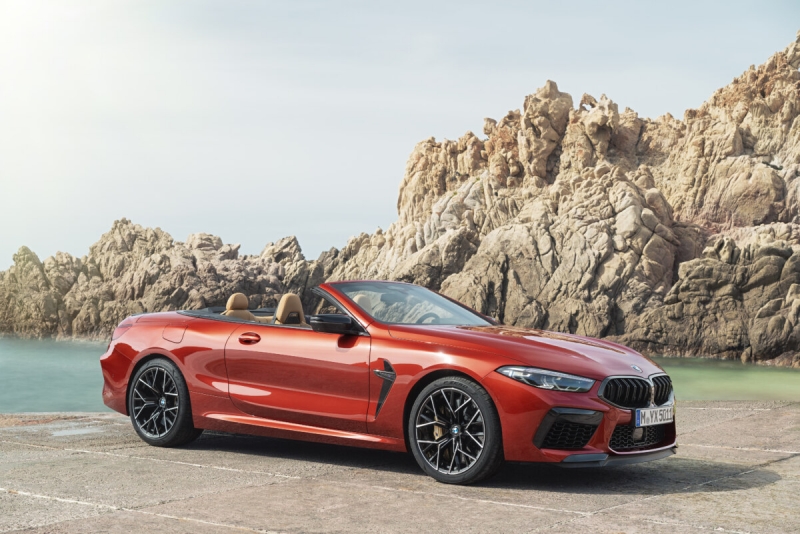 Новый кабриолет BMW 8-Series 2022 засняли во время тестов