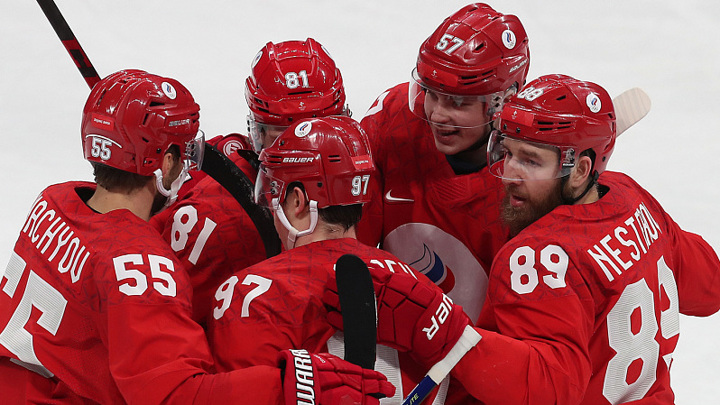 Определен состав сборной ОКР на полуфинал со Швецией