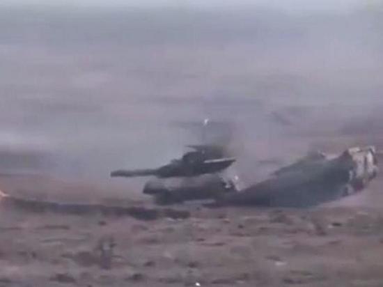 Во время учений ВСУ БМП столкнулась с танком