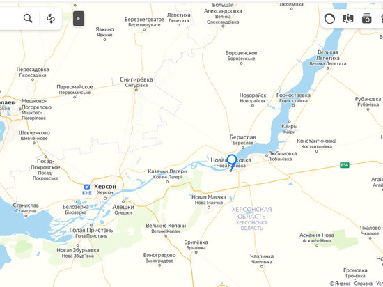 Украинские войска вновь обстреляли Новую Каховку