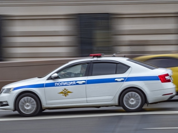 Полицейская машина, следуя на вызов, сбила пешехода в Москве