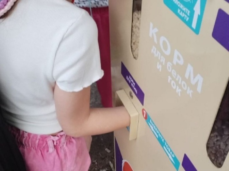 Девятилетняя девочка застряла в автомате для кормления белок